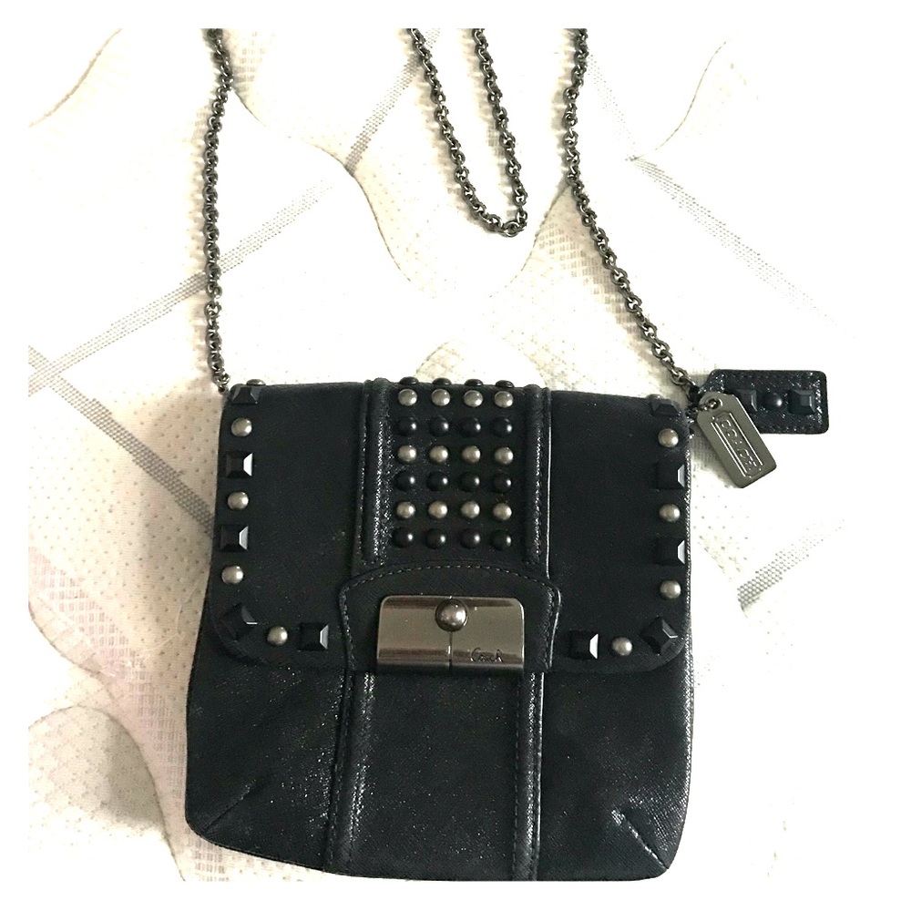Leather coach cross body